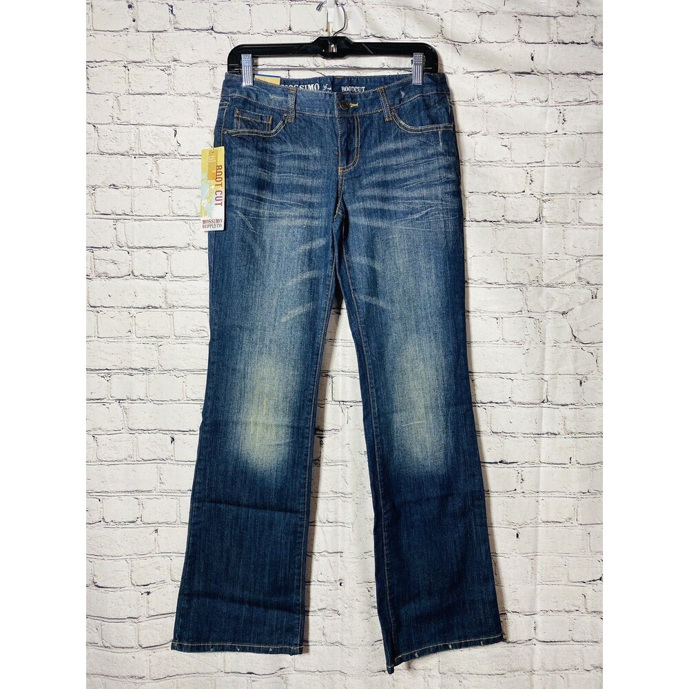 Mossimo Supply Woman’s Lowest Waist And Straight Boot Cut Jeans Size 9R